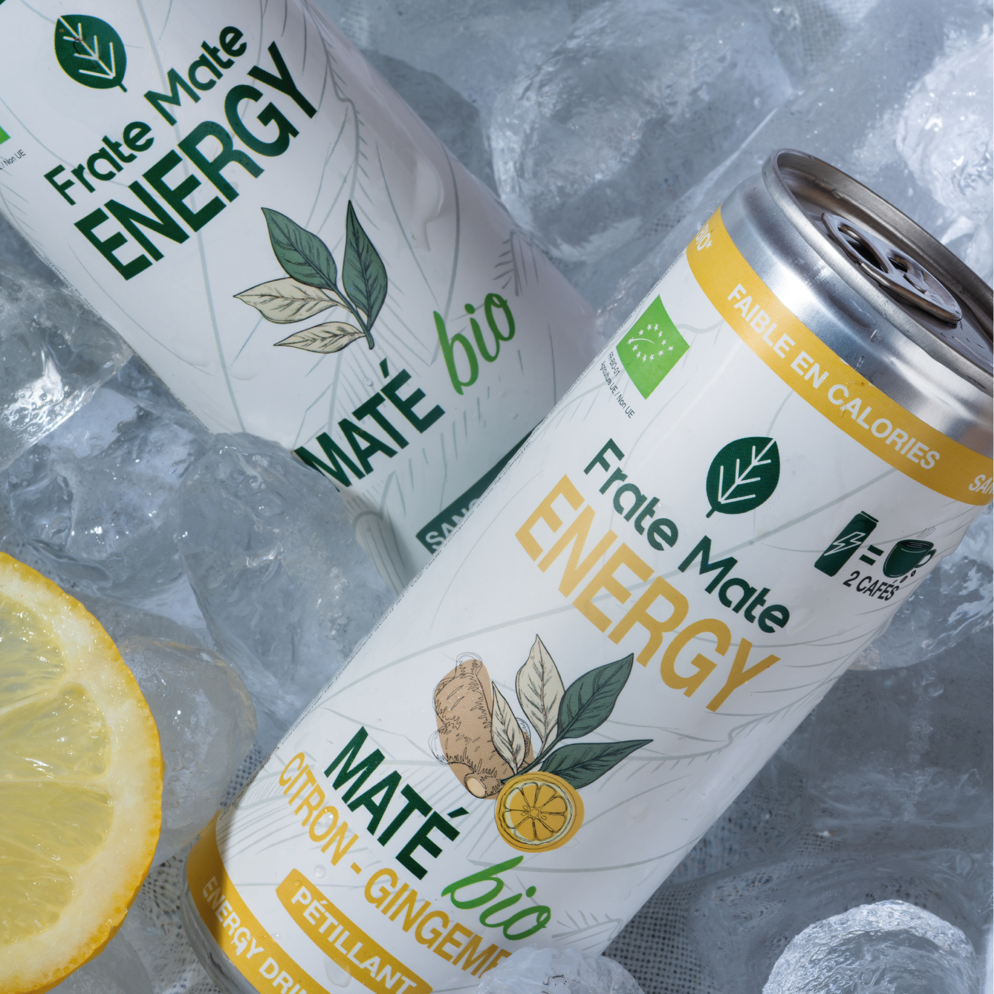 Pack Canettes Maté – Citron Gingembre & Nature – Boisson Végétale 250 ml