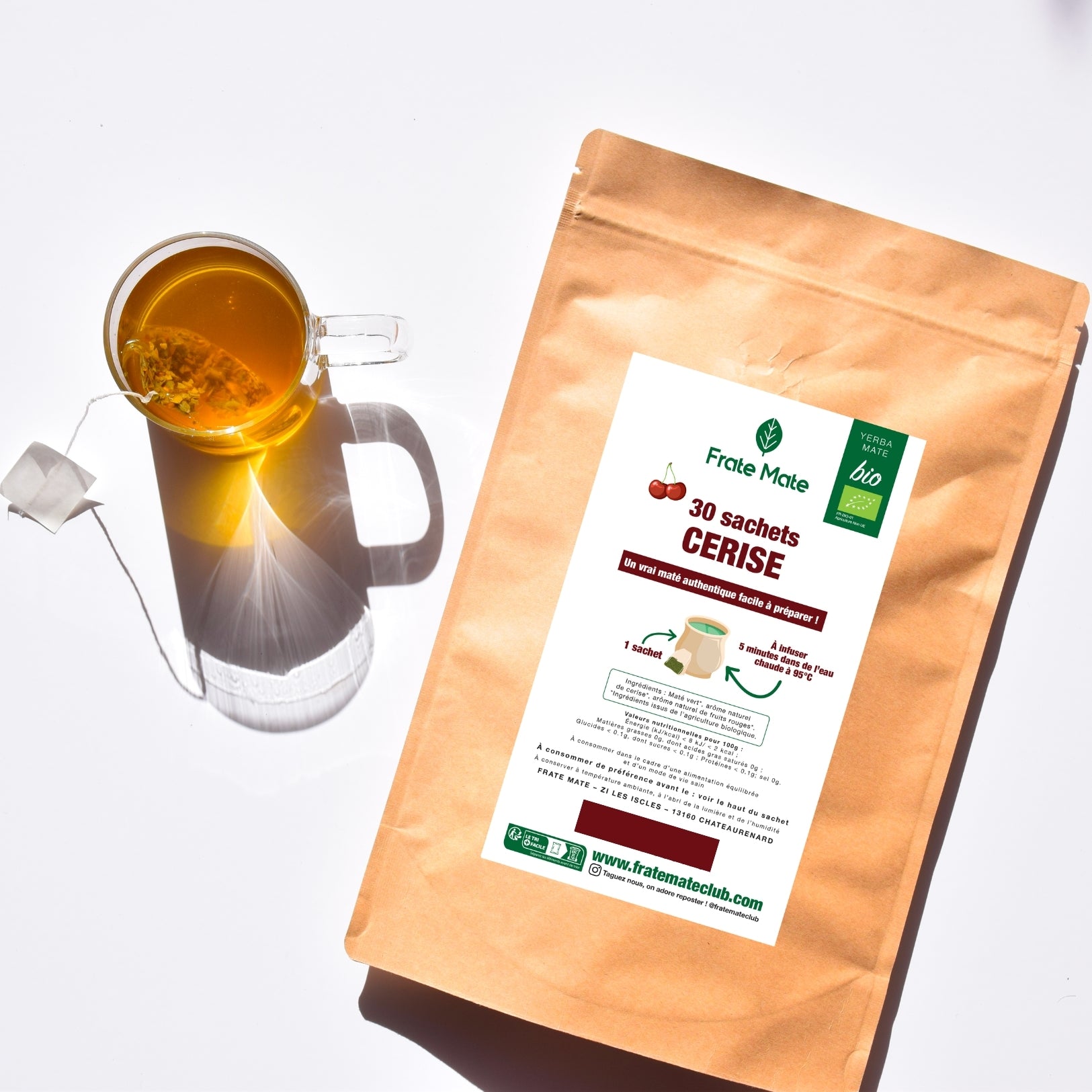 Fraté Maté Cerise Bio 30 sachets