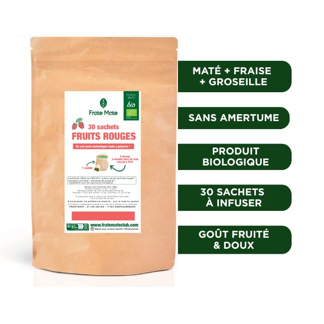 Fraté Maté Fruits Rouges Bio 30 sachets