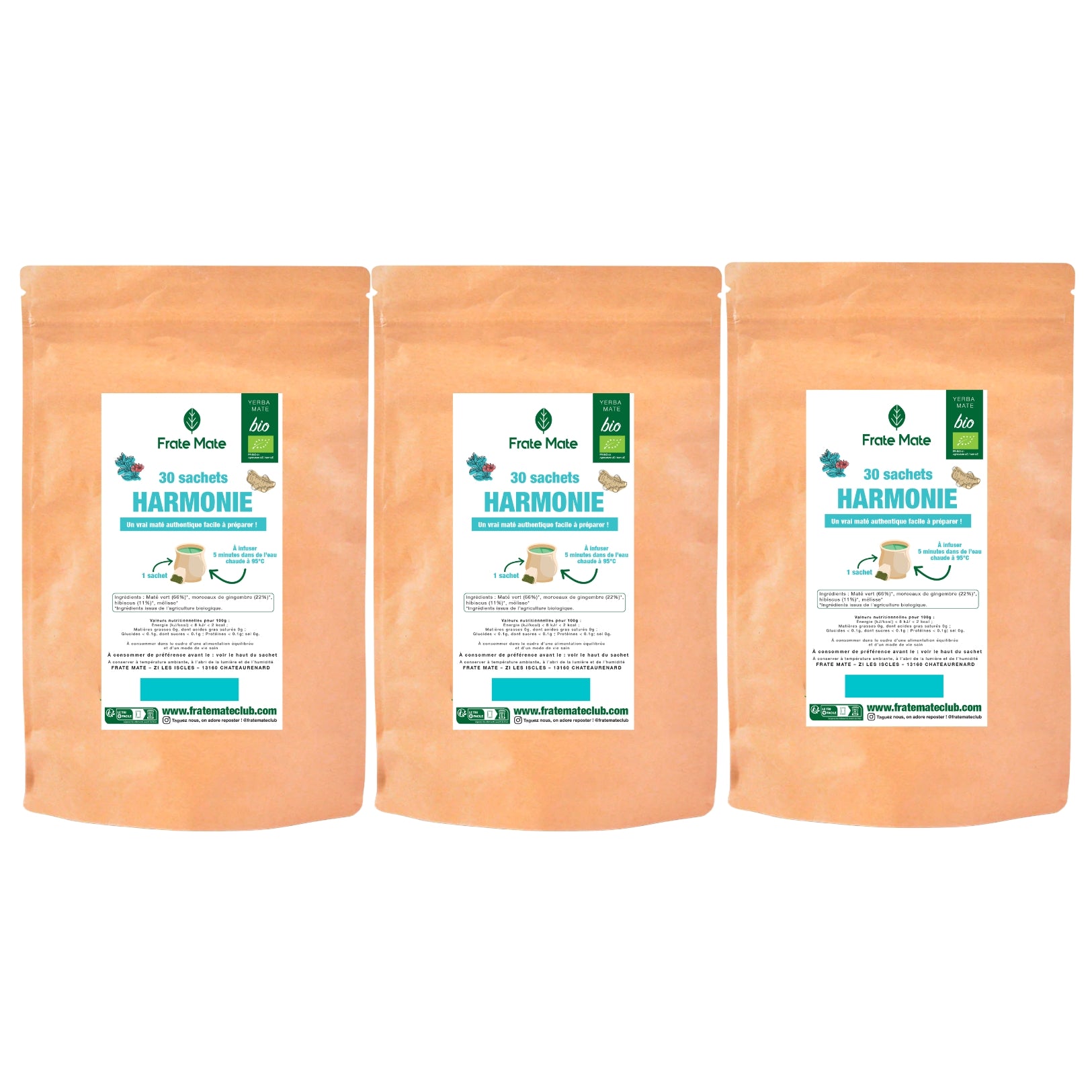 Fraté Maté Harmonie Bio 30 sachets