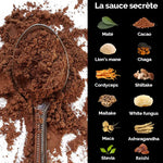 ingrédients naturels de la magic powder choco pour une énergie durable sans crash
