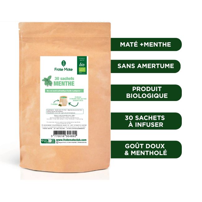 Fraté Maté Menthe Bio 30 sachets