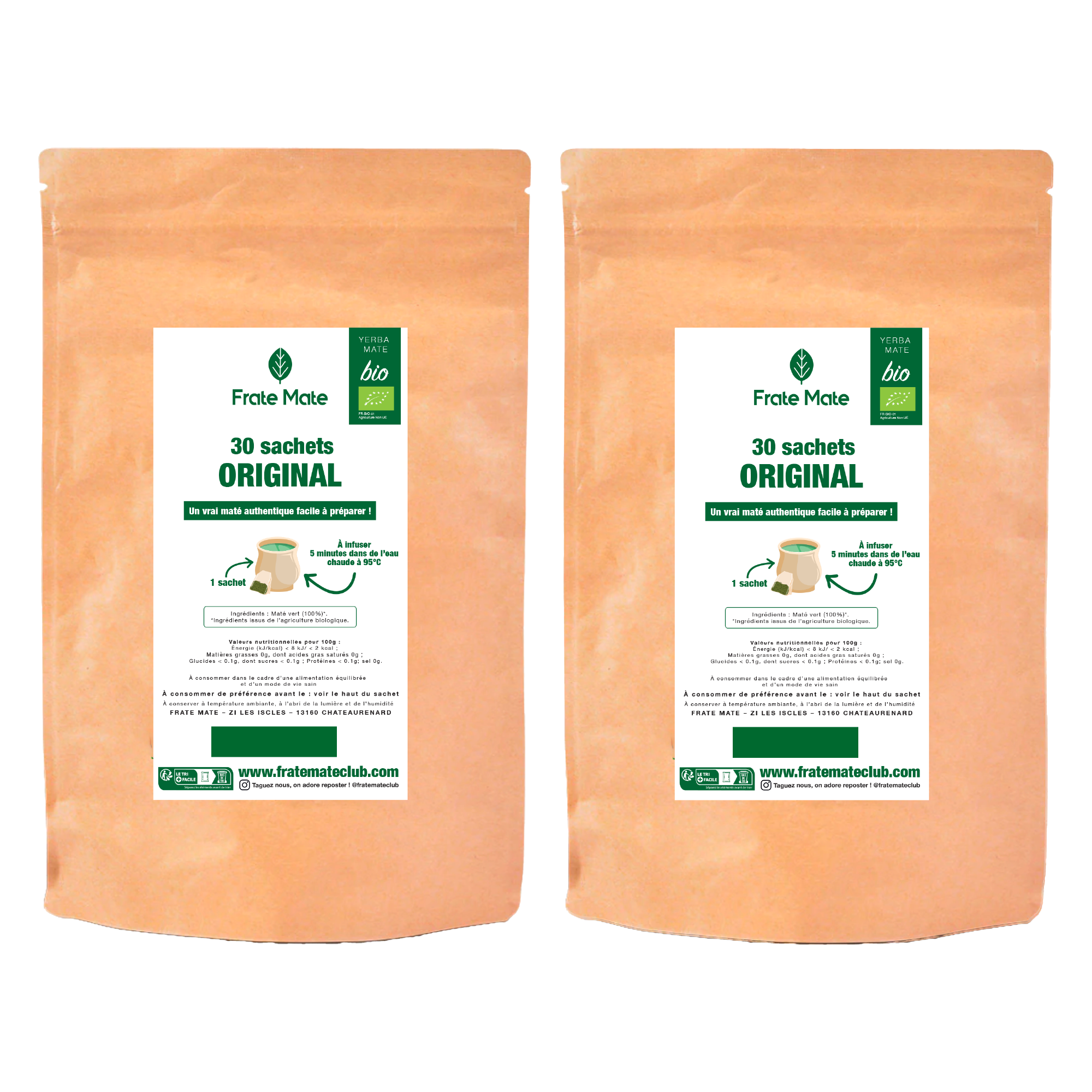 Fraté Maté Original bio 30 sachets