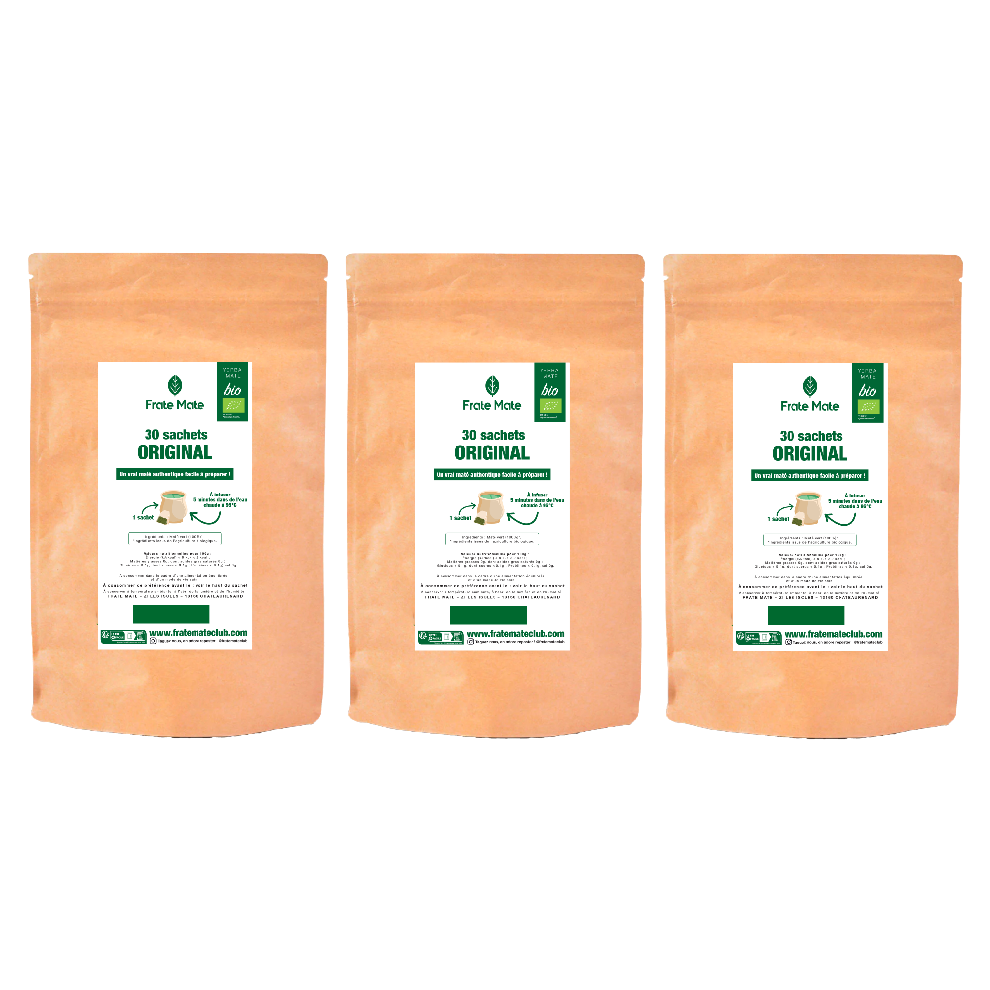 Fraté Maté Original bio 30 sachets