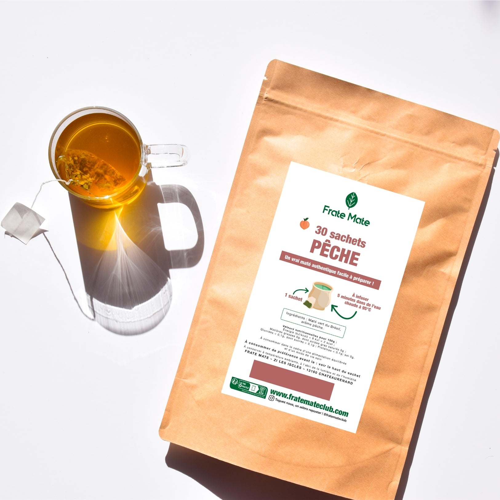 Fraté Maté Pêche 30 sachets