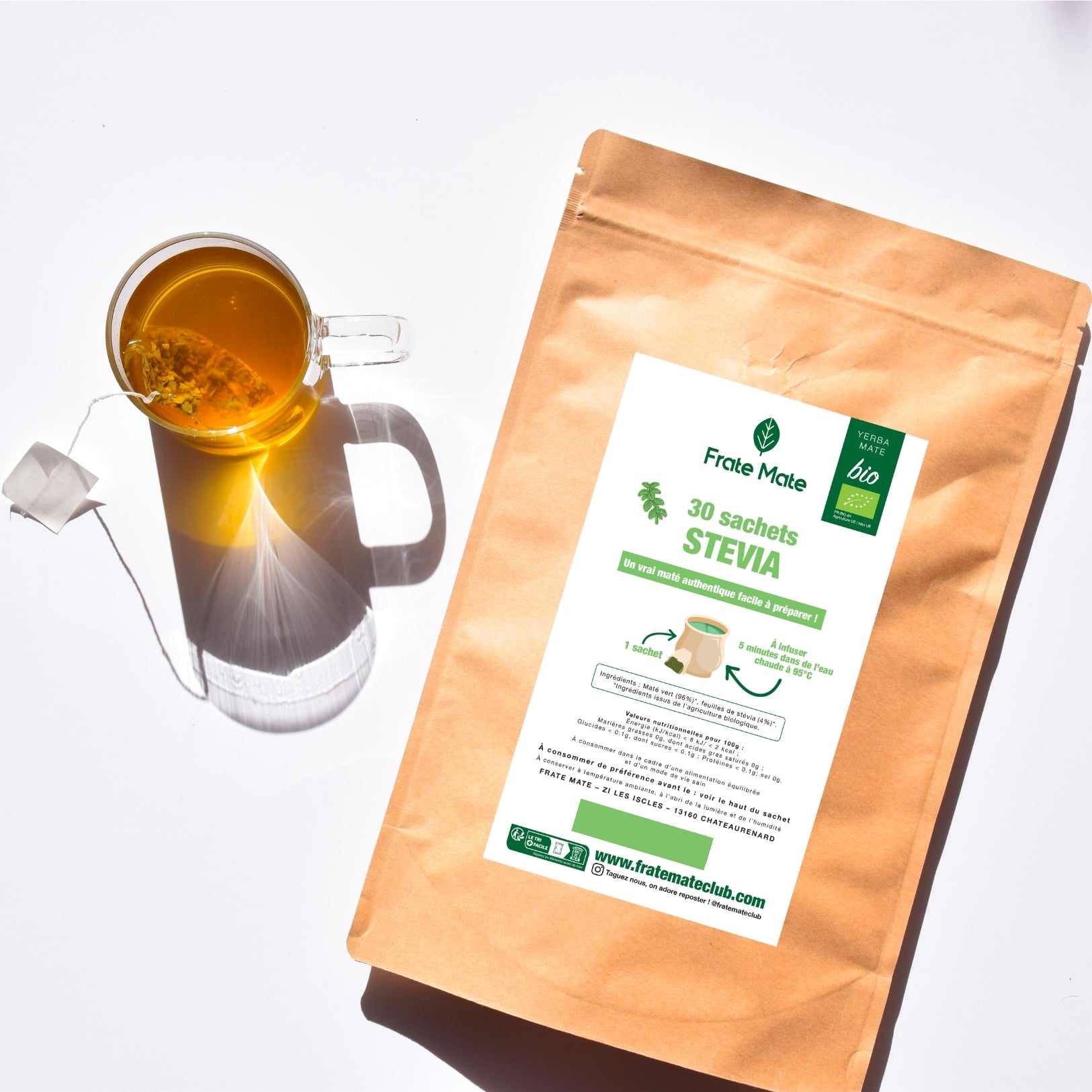 Fraté Maté Stevia bio 30 sachets