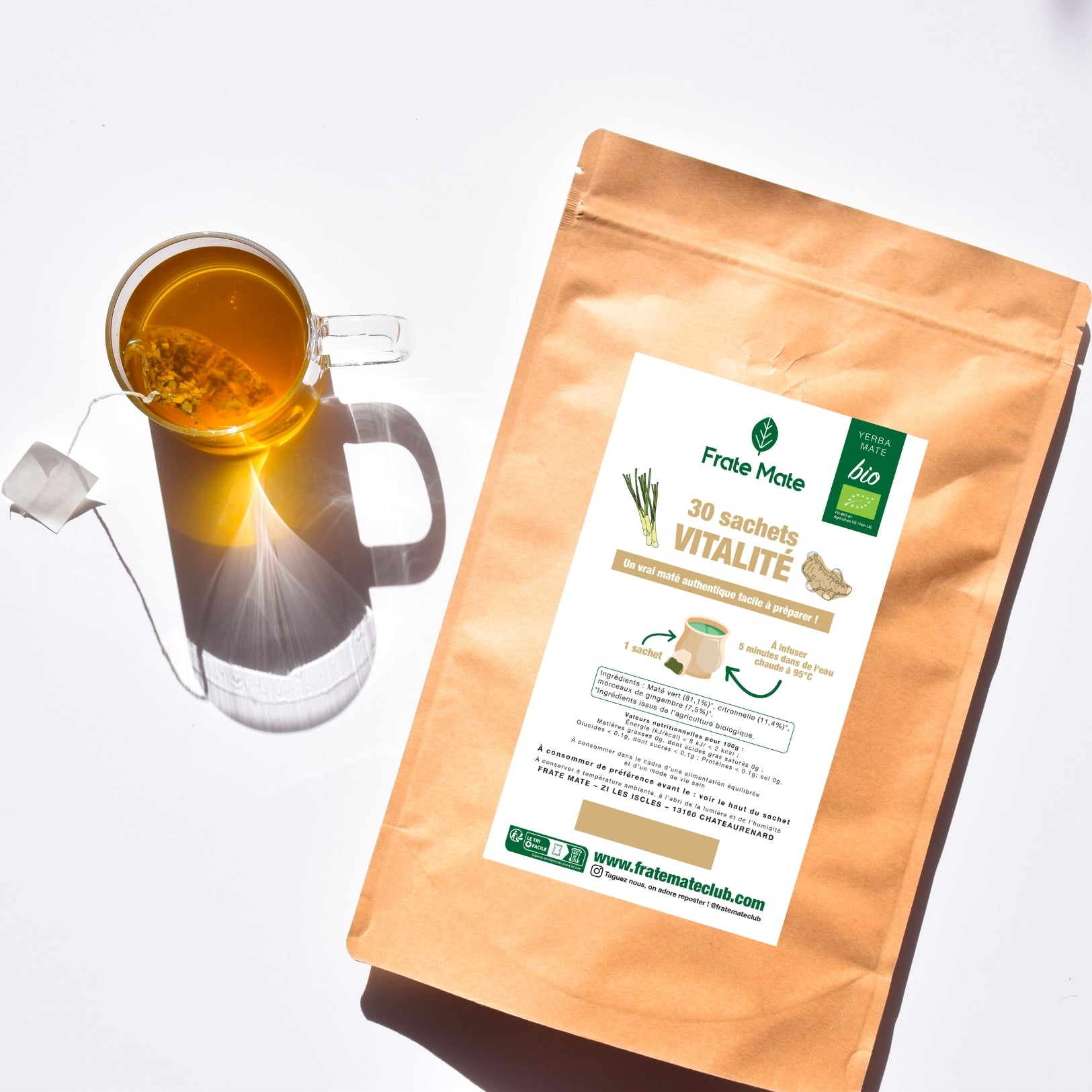 Fraté Maté Vitalité Bio 30 sachets