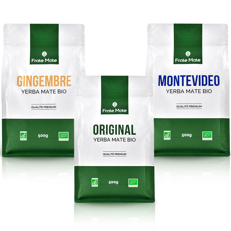 lots 3 matés fraté maté Original Montevideo Gingembre